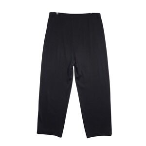 Misook Woman's Black Knit Pull-On Dress Pants Stretch Travel 1X Work Office